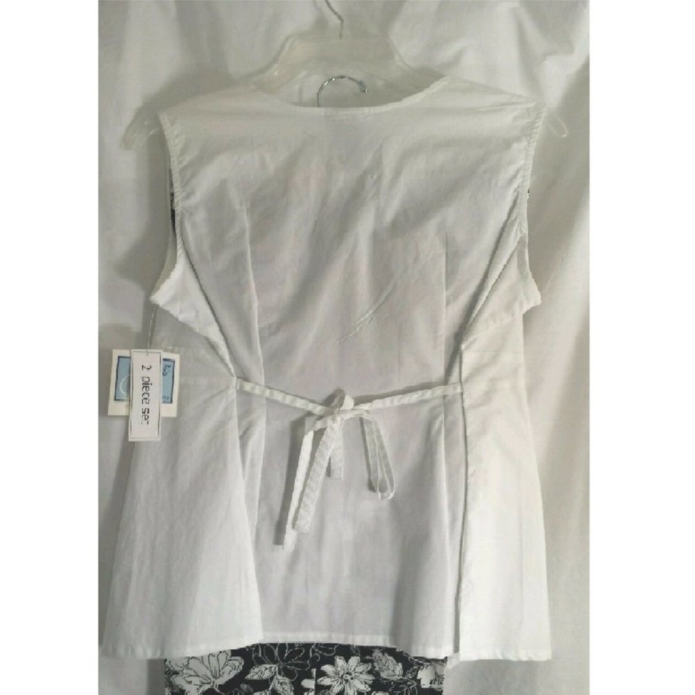 Maternity top pants set M Summer Outfit flowers - Picture 2 of 6